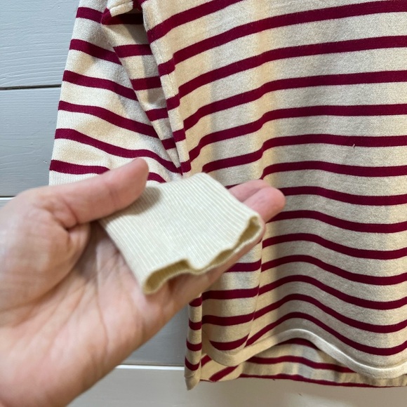 MARLED Burgundy Striped Sweater - M - Picture 4 of 8
